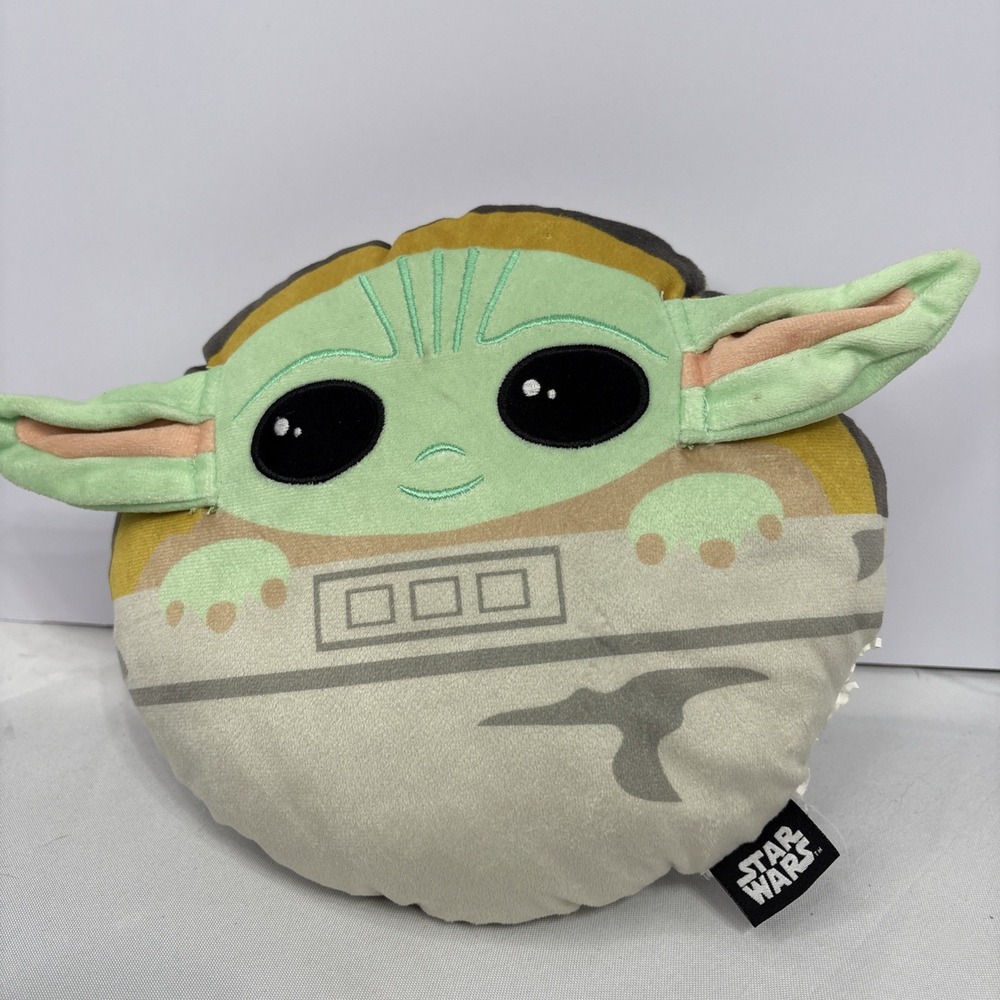Star Wars Mandalorian Baby Yoda Shaped Pillow 9" Plush Stuffed Animal Toy Soft